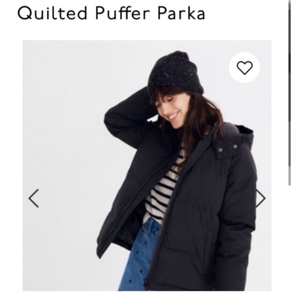 MADEWELL BLACK QUILTED PUFFER PARKA - Picture 3 of 15